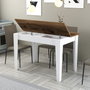 Hanah Home Kiev 511 Mesa de Cocina Nogal y Blanco